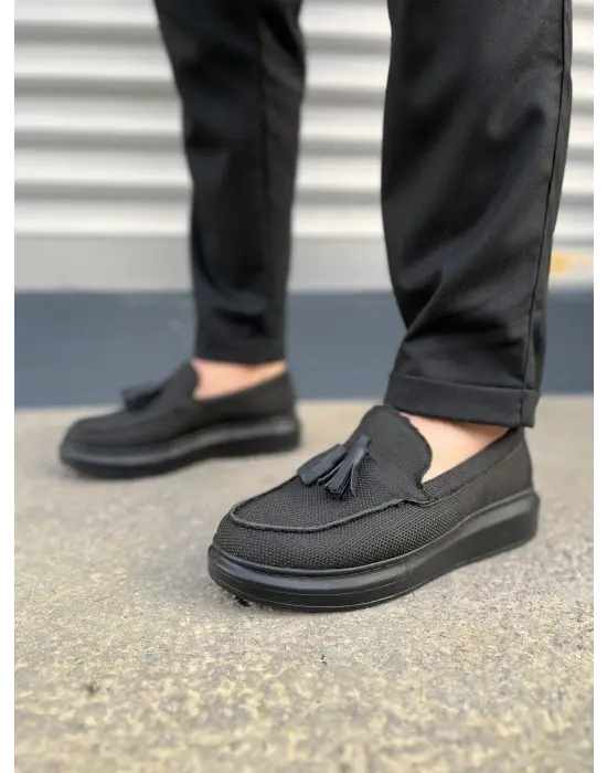 Sportif Püsküllü Erkek Keten Ayakkabı