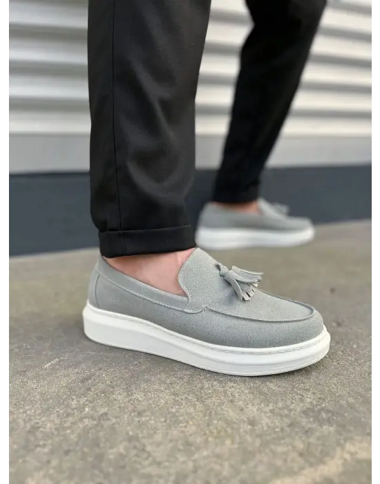 Şık Bağcıksız Püsküllü Süet Erkek Spor Ayakkabı