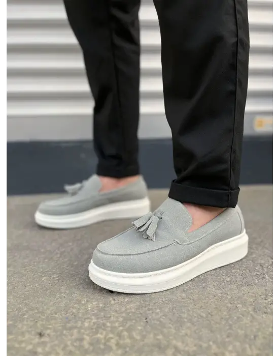 Şık Bağcıksız Püsküllü Süet Erkek Spor Ayakkabı