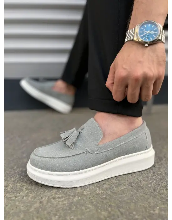 Şık Bağcıksız Püsküllü Süet Erkek Spor Ayakkabı