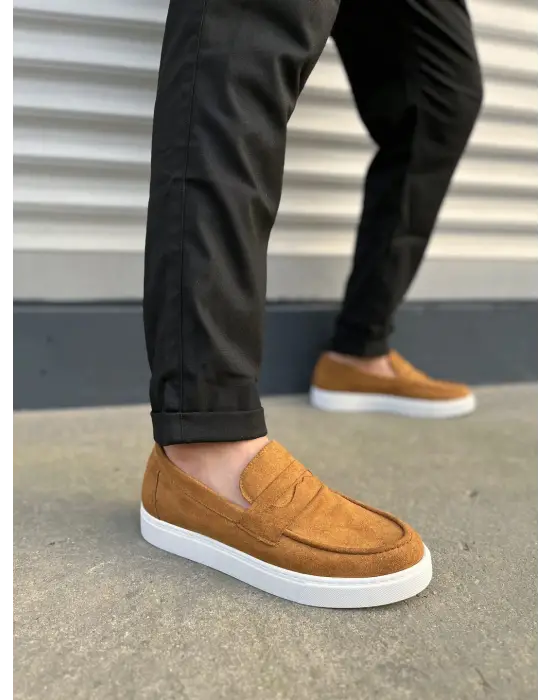 Modern Erkek Spor Ayakkabı - Taba