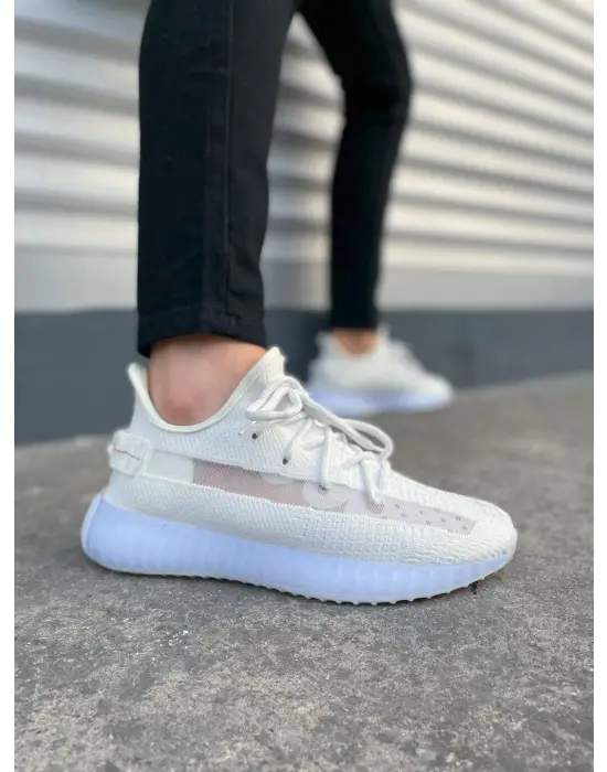 Modern Erkek Spor Ayakkabı - Beyaz