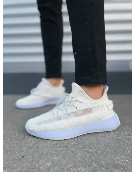 Omarı Pulse Bağcıklı Beyaz Erkek Spor Ayakkabı