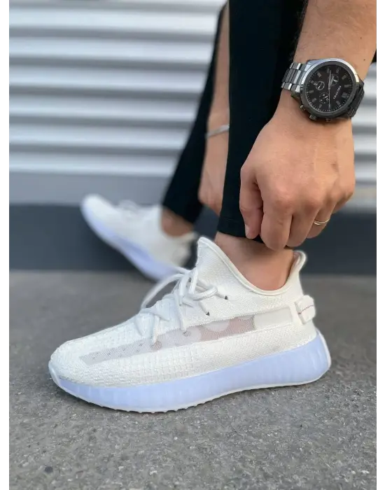 Omarı Pulse Bağcıklı Beyaz Erkek Spor Ayakkabı