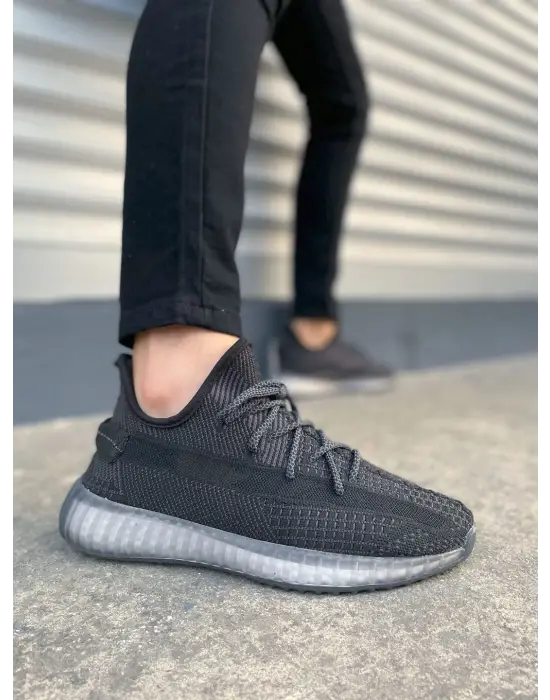 Modern Pulse Bağcıklı Erkek Spor Ayakkabı - Siyah