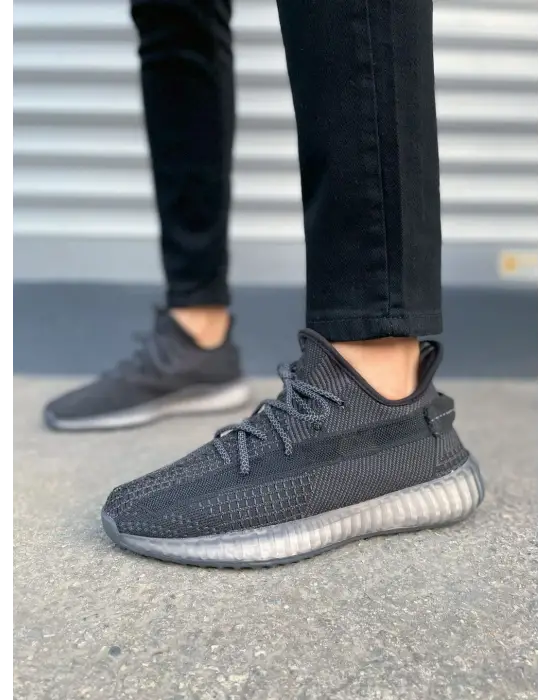 Modern Pulse Bağcıklı Erkek Spor Ayakkabı - Siyah