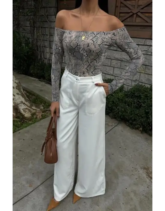 Omarı Rahat ve Şık Bol Paça Pantolon