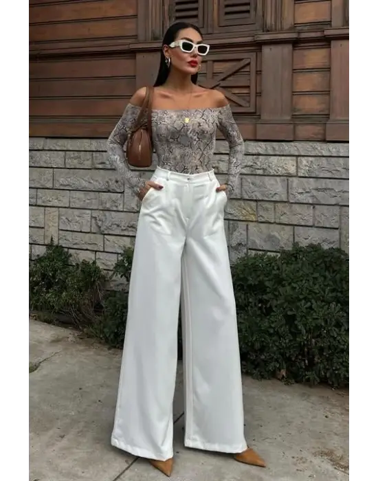 Omarı Rahat ve Şık Bol Paça Pantolon