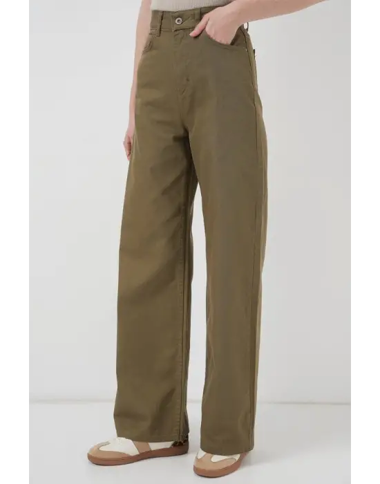 Bol Paça Yüksek Bel Palazzo Pantolon