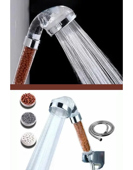 Boncuklu Su Tasarruflu Kireç Önleyici Duş Başlığı