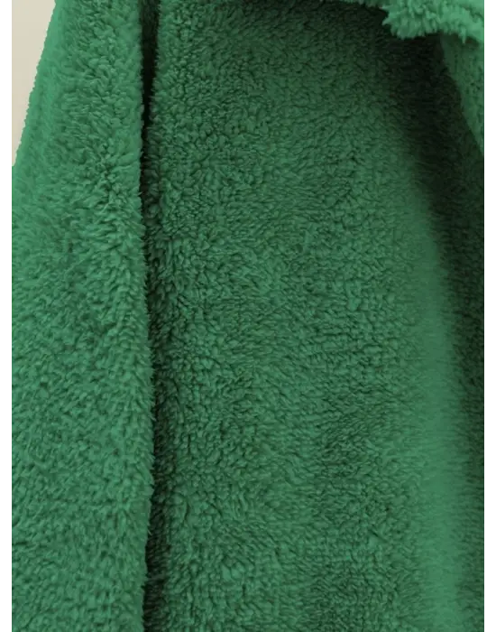 Omarı Şık Yeşil Pelüş Ceket