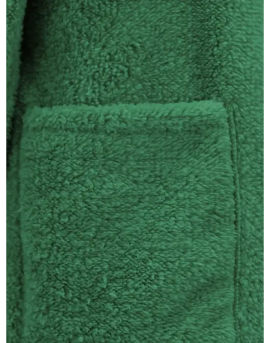 Omarı Şık Yeşil Pelüş Ceket