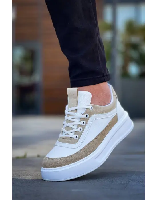 Göz Alıcı Yüksek Taban Bağcıklı Erkek Ayakkabı