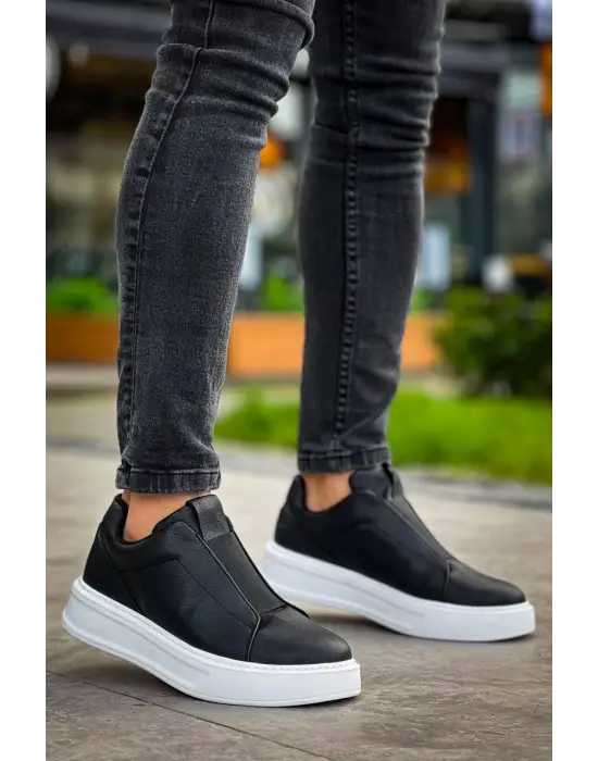 Tarz Yüksek Taban Tek Bant Bağcıksız Erkek Ayakkabı
