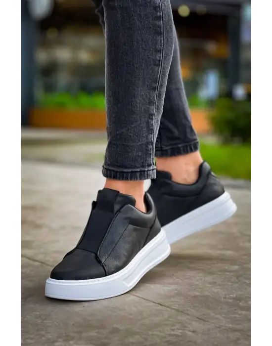 Tarz Yüksek Taban Tek Bant Bağcıksız Erkek Ayakkabı