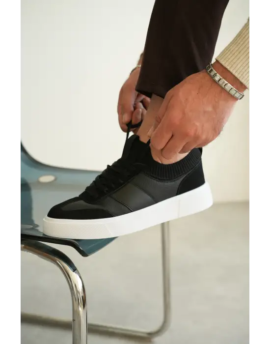 BR-010 Benorra Siyah Cilt Günlük Erkek Ayakkabı