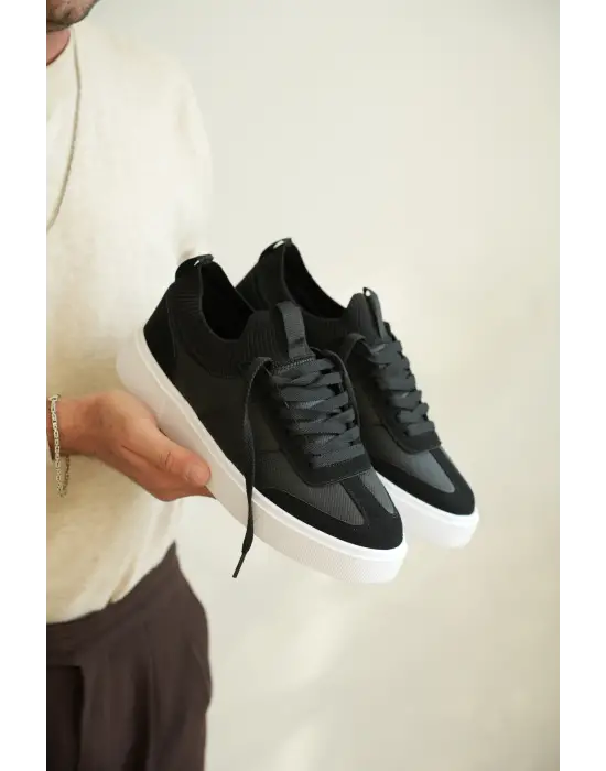 BR-010 Benorra Siyah Cilt Günlük Erkek Ayakkabı