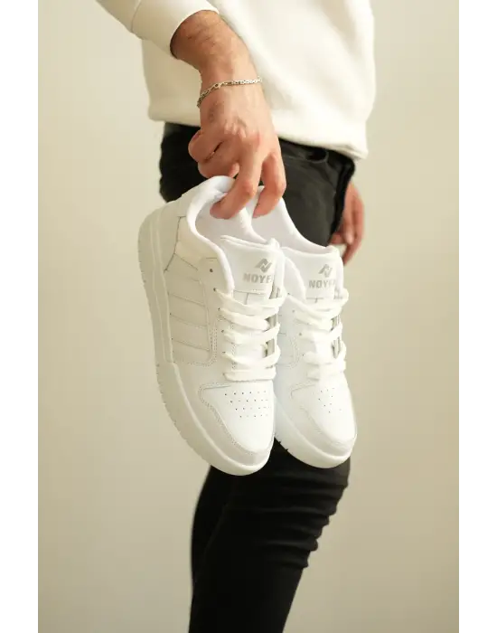 BR-013 Benorra Beyaz Cilt Günlük Erkek Ayakkabı