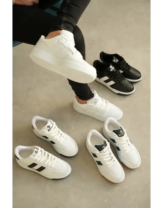 BR-013 Benorra Siyah Beyaz Günlük Erkek Ayakkabı