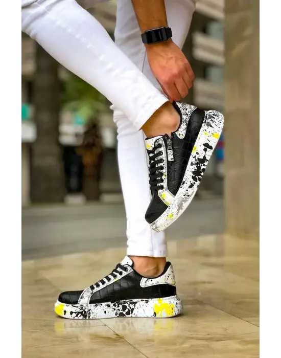 Omarı Crocodile Desenli Günlük Erkek Ayakkabı