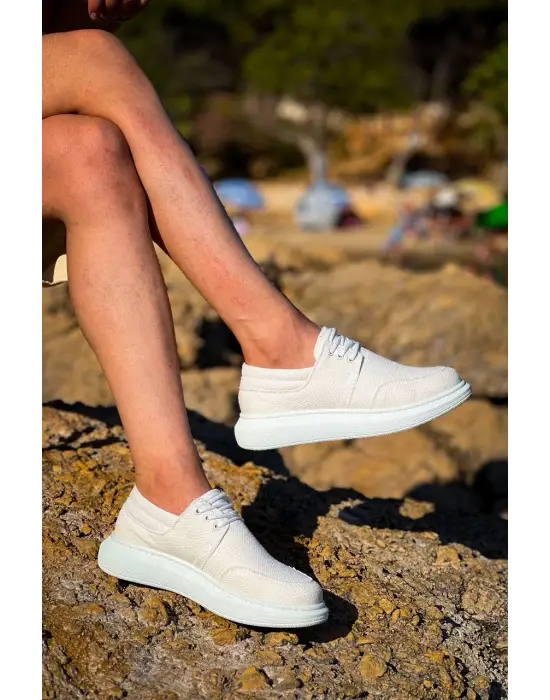 Trend Beyaz Günlük Erkek Ayakkabı