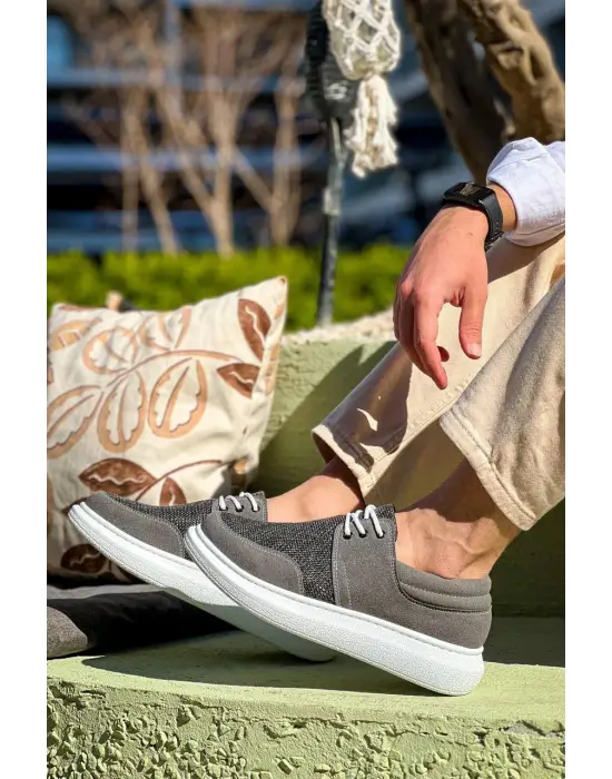 Enerjik Gri Erkek Ayakkabı
