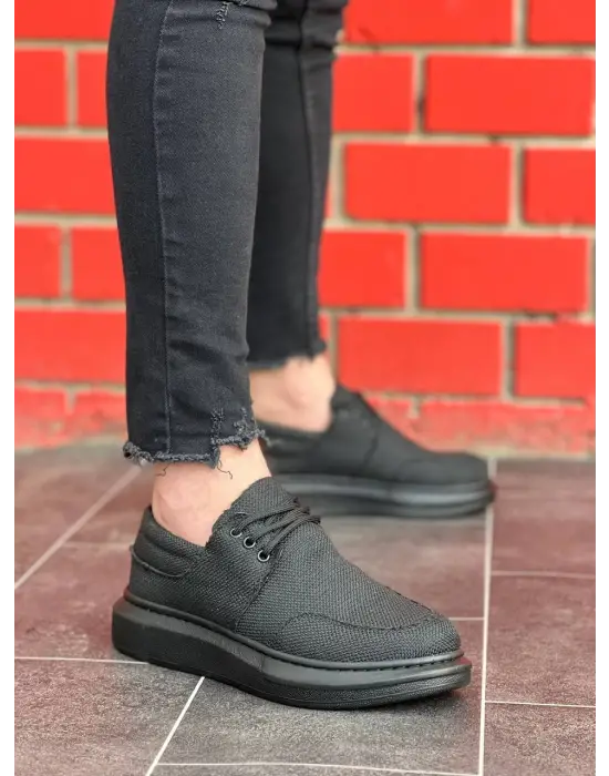 Omarı Kömür Rengi Bağcıklı Günlük Erkek Ayakkabı