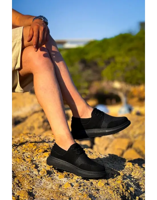 Modern Bağcıklı Deri Erkek Ayakkabı