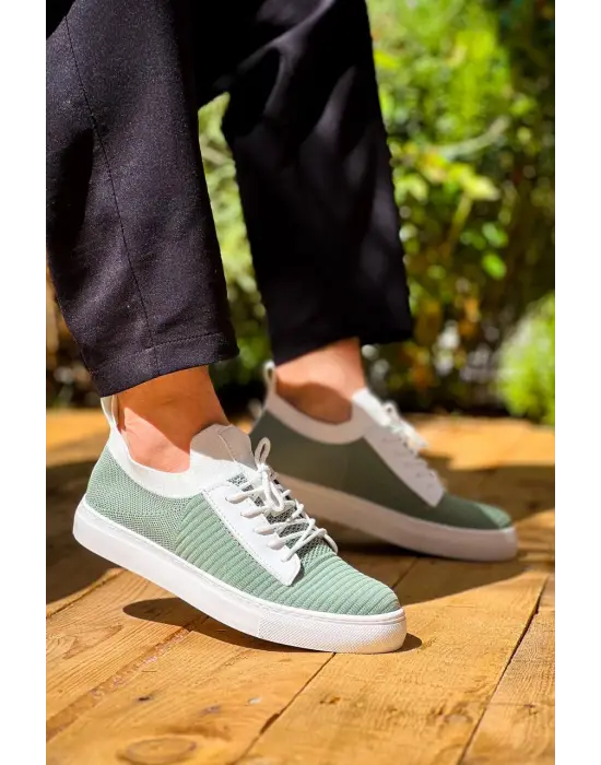 Yüksek Taban Bağcıklı Erkek Ayakkabı