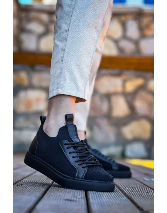 Cool Bağcıklı Siyah Günlük Erkek Ayakkabı