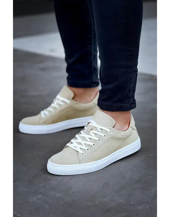 Yüksek Taban Bağcıklı Günlük Erkek Ayakkabı