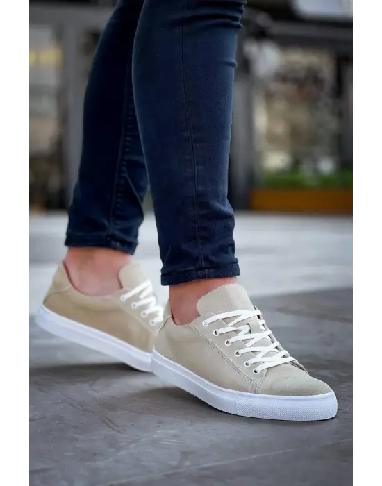 Yüksek Taban Bağcıklı Günlük Erkek Ayakkabı