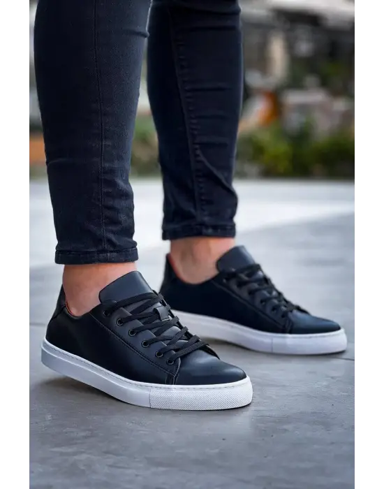 Modern Yüksek Taban Bağcıklı Erkek Ayakkabı