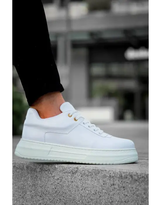 Modern Beyaz Cilt Erkek Ayakkabı