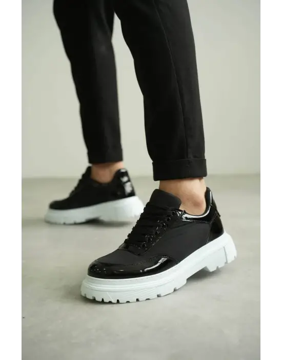 BR-201 Benorra Siyah Rugan Paraşüt Günlük Erkek Ayakkabı