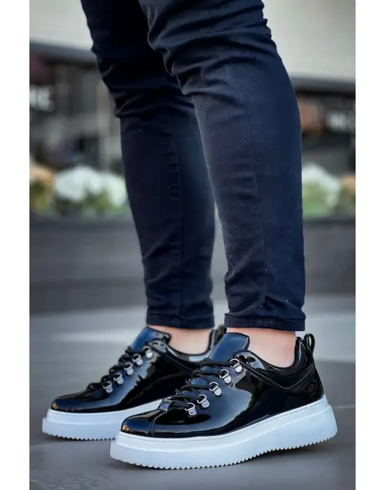 Modern Yüksek Taban Bağcıklı Erkek Ayakkabı