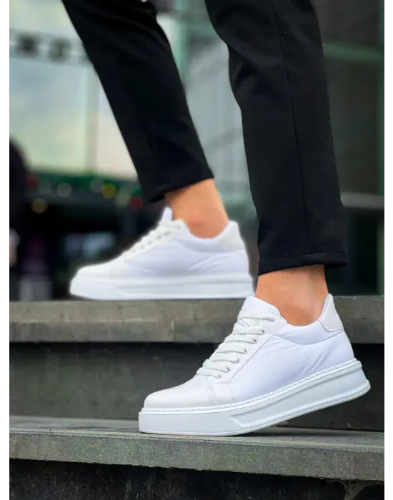 Modern Beyaz Rugan Spor Ayakkabı