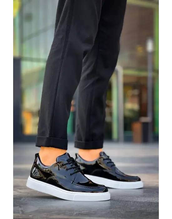 BR-5 Benorra Siyah Rugan Günlük Erkek Ayakkabı