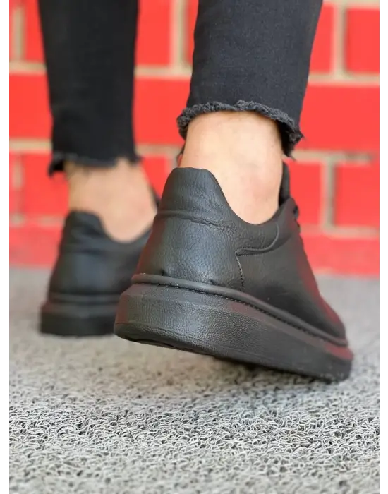 Omarı Günlük Bağcıklı Kömür Renkli Erkek Ayakkabısı