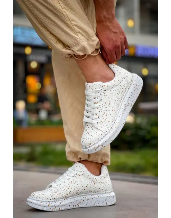 Modern Gold Bağcıklı Erkek Ayakkabı