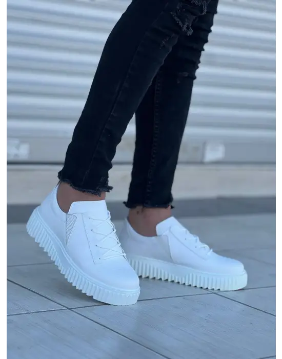 Yüksek Taban Detaylı Günlük Erkek Ayakkabı