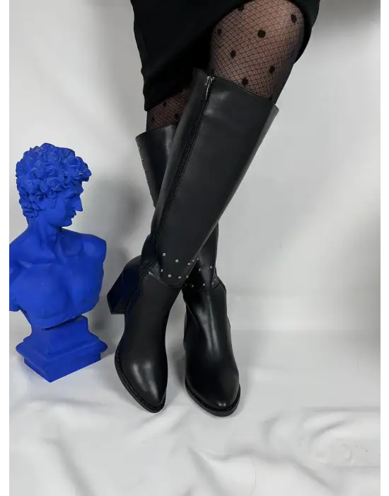 Modern Cilt Troklu Kadın Çizme