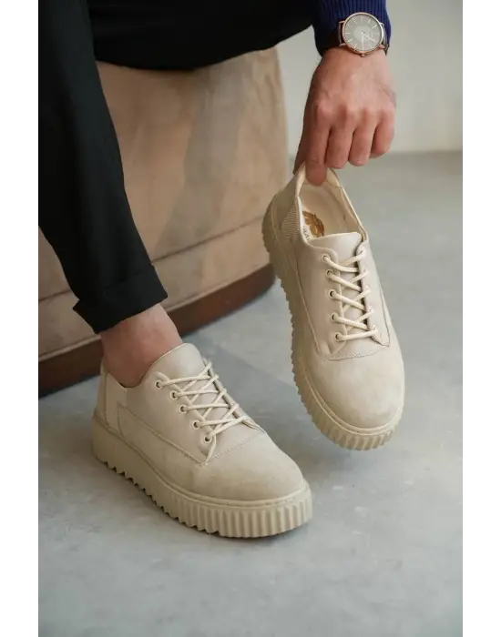 BR-516 Benorra Bej Süet Günlük Erkek Ayakkabı