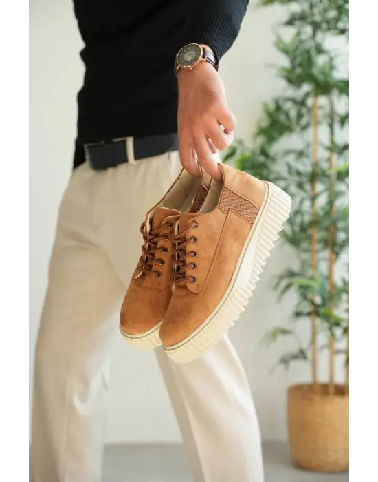 Taba Süet Günlük Erkek Ayakkabı