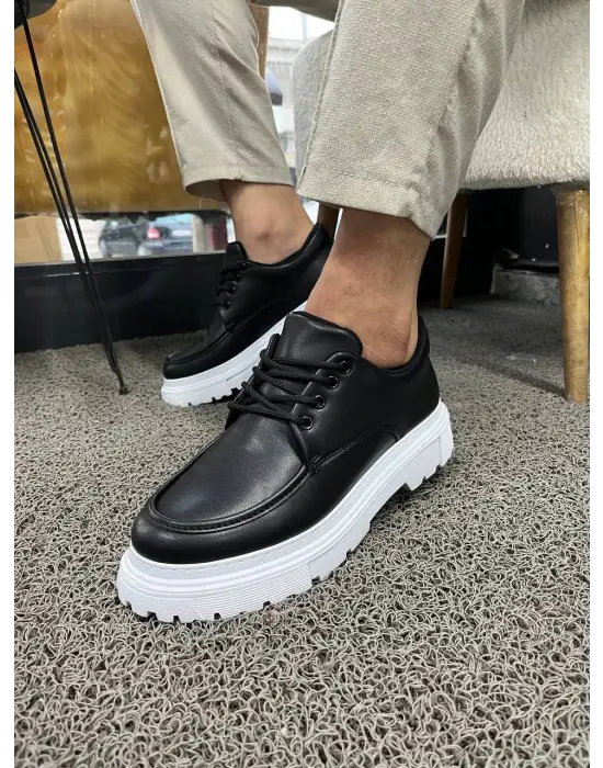 BR-6 Benorra Siyah Cilt Günlük Erkek Ayakkabı