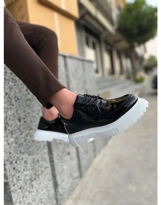 BR-6 Benorra Siyah Rugan Günlük Erkek Ayakkabı