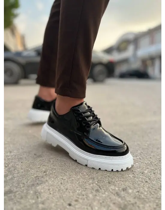 BR-6 Benorra Siyah Rugan Günlük Erkek Ayakkabı