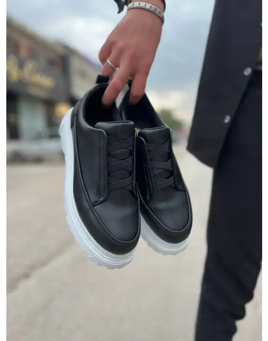 BR-703 Benorra Siyah Lastikli Günlük Erkek Ayakkabı