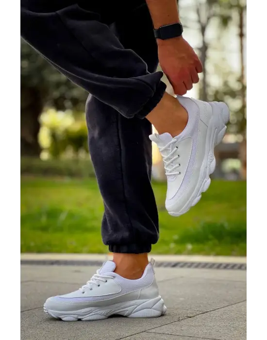 Havalı Yüksek Taban Bağcıklı Erkek Ayakkabı