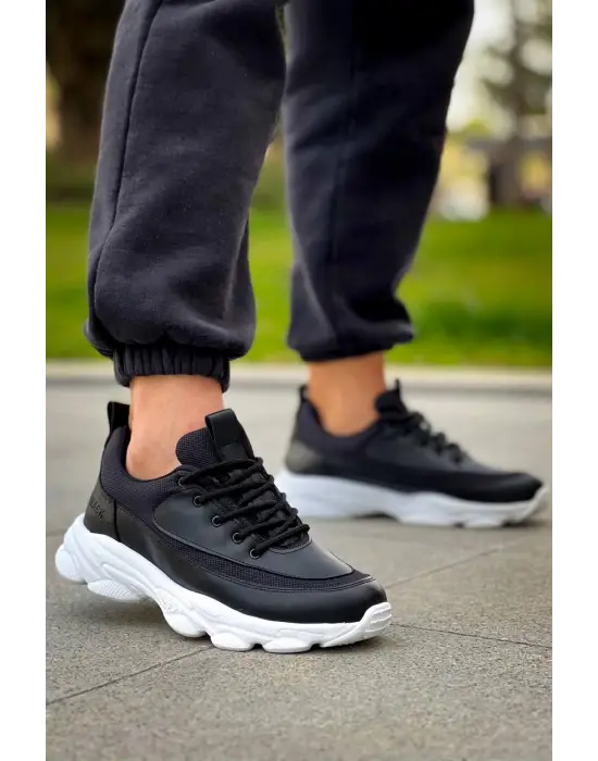 Yüksek Taban Bağcıklı Erkek Ayakkabı